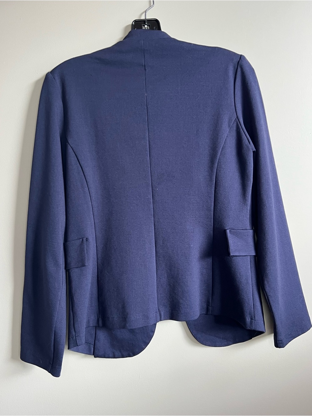Mark Military Style Blazer Jacket Blue Silver Button Career Women Medium - Picture 10 of 12